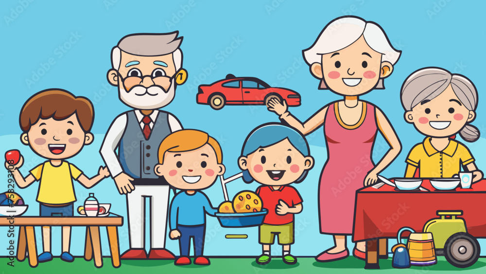 happy family vector illustration happy family vector illustration
