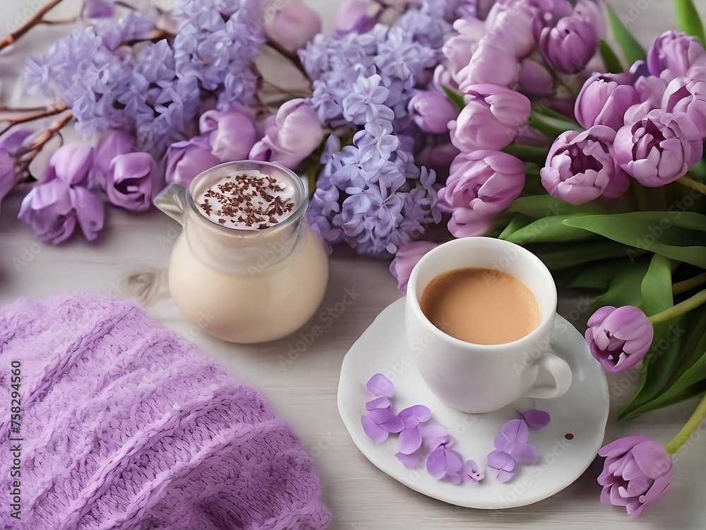 Transport yourself to a spring morning, where the world is waking up to the smell of coffee. 