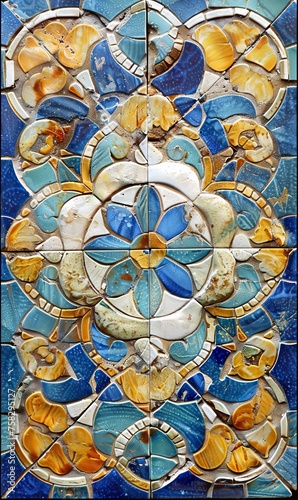 Glazed ceramic tiles.