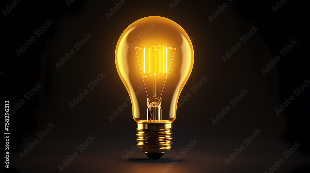 yellow light bulb,idea concept yellow light bulb,idea concept