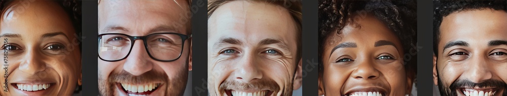 People faces collage. People faces collage.