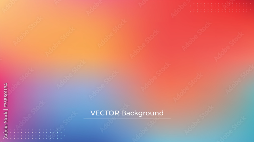 Smooth and blurry colorful gradient mesh background. Modern bright rainbow colors. Easy editable soft colored vector banner template. Premium quality Smooth and blurry colorful gradient mesh background. Modern bright rainbow colors. Easy editable soft colored vector banner template. Premium quality
