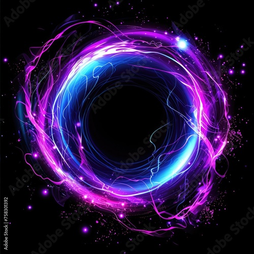 Glowing Astral Orb: Radiant Abstract Background with Luminous Swirling