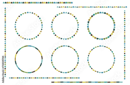 手描き飾り罫線　ノルディック