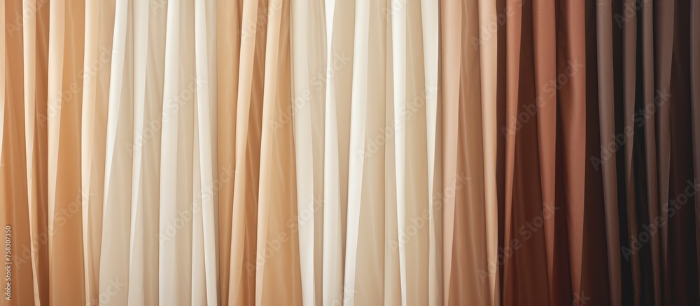 Obraz premium closeup of textured curtains background for design purposes