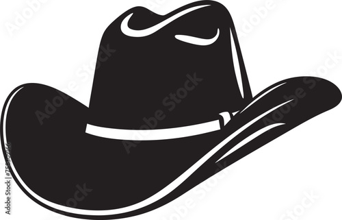 "Heritage Headwear: Cowboy Hat Vector Black Logo Icon for Western Wear" "Trailblazing Trademark: Cowboy Hat Black Logo Vector Icon for Authentic Appeal"
