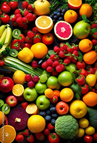 illustration, vegetables, benefits, vegan, organic, green, fresh, natural, fruits, plants, vegetarian, leafy, colorful, vitamins, antioxidants, nourishing, wellbeing, ingredients, nutrition, market