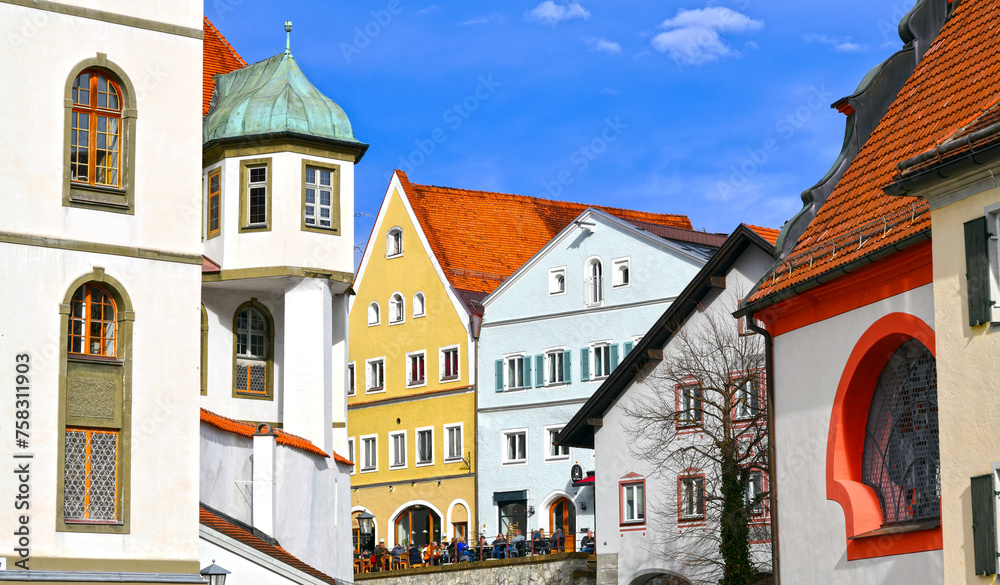 Obraz premium Die Altstadt von Füssen (Bayern)
