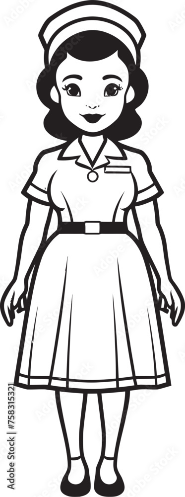Healthcare Harmony: Nurse Hat Vector Black Logo Icon Design for Medical Synergy Nursing Excellence: Nurse Symbol Vector Black Logo Icon Design for Health Proficiency Healthcare Harmony: Nurse Hat Vector Black Logo Icon Design for Medical Synergy Nursing Excellence: Nurse Symbol Vector Black Logo Icon Design for Health Proficiency