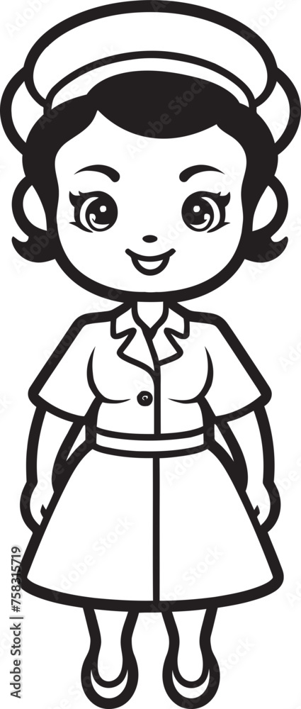 Caring Touch: Nurse Hat Vector Black Logo Icon Design Medical Guardian: Nurse Emblem Vector Black Logo Icon Design Caring Touch: Nurse Hat Vector Black Logo Icon Design Medical Guardian: Nurse Emblem Vector Black Logo Icon Design