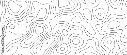 Abstract white topography vector background. Topographic map. Geographic mountain relief. counter map wavy line paper textrue. grid curve line abstract vector illustration .