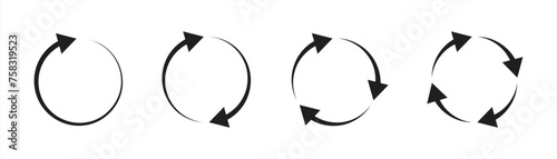 simple vector set of icons about cycles illustrator