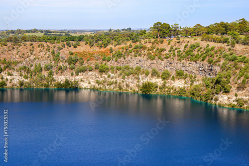 Blue Lake (Warwar), is a crater lake in Mount Gambier. This maar complex aka Berrin is surrounded by the city of Mount Gambier, the second populated in South Australia