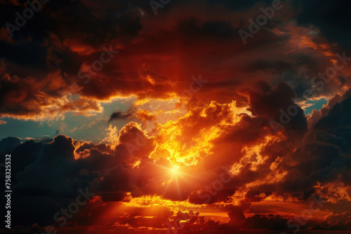 Beautiful sunset scene  perfect for nature backgrounds