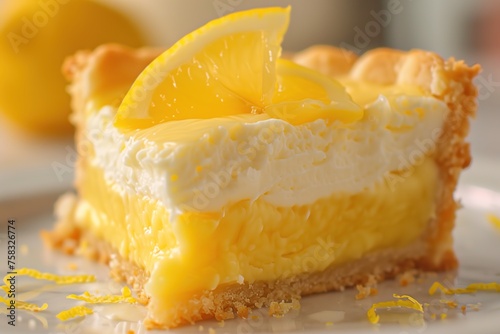 Delicate Lemon cream cheese close-up.