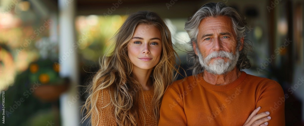 Senior Man And His Pretty Daughter, Background Images , Hd Wallpapers
