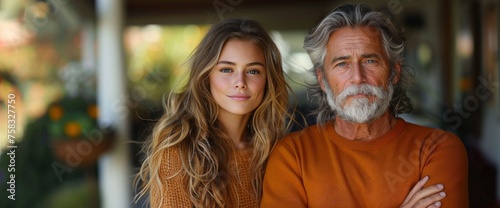 Senior Man And His Pretty Daughter, Background Images , Hd Wallpapers