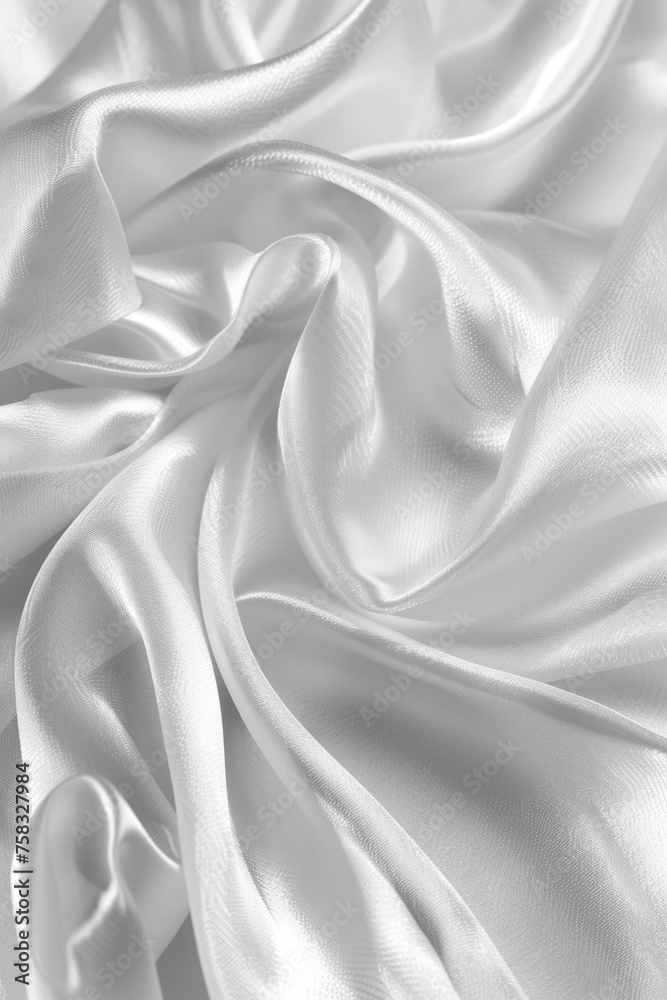 Detailed view of white fabric suitable for backgrounds or textures Detailed view of white fabric suitable for backgrounds or textures