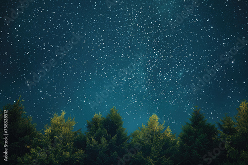 A beautiful night sky filled with twinkling stars. Perfect for background use