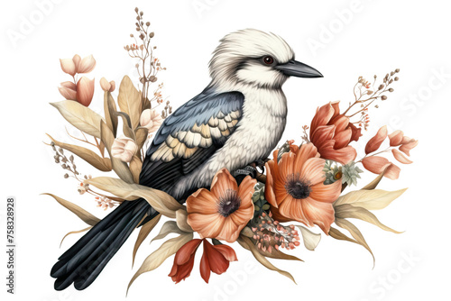 Obraz na płótnie bird and flower w salonie