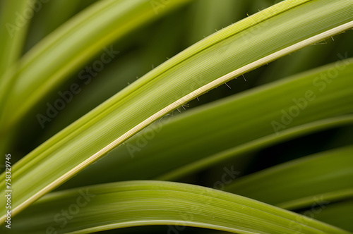 Background with green grass. Macro shooting of green grass in a meadow.