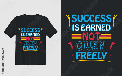 Motivational lettering T-shirt Design 