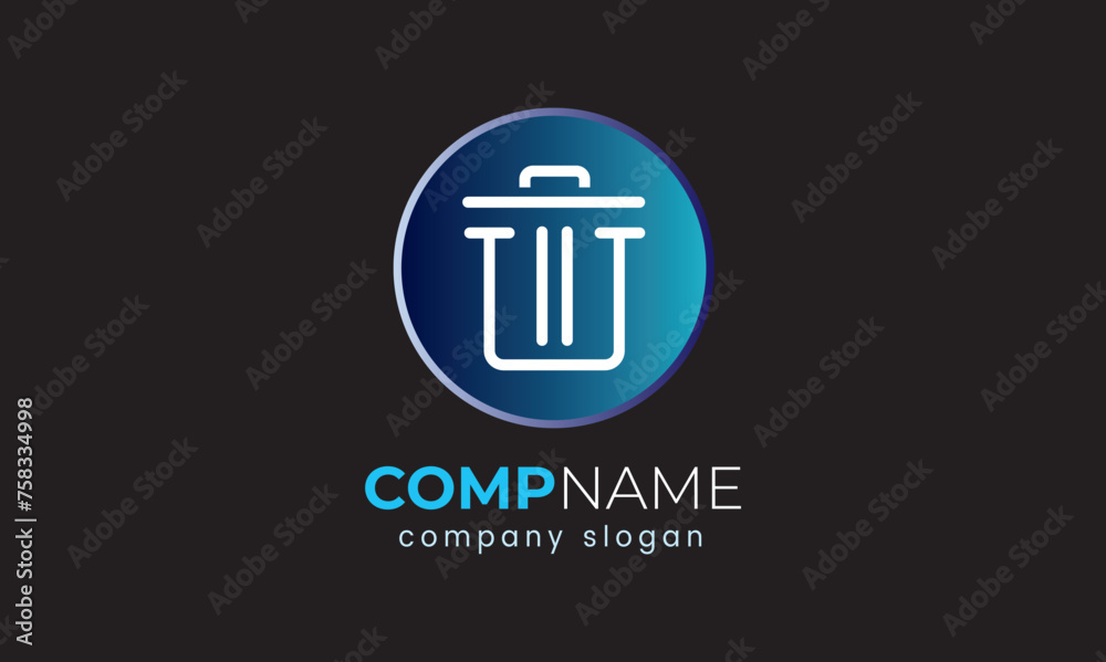 Bags minimalist modern logo design icon vector symbol idea