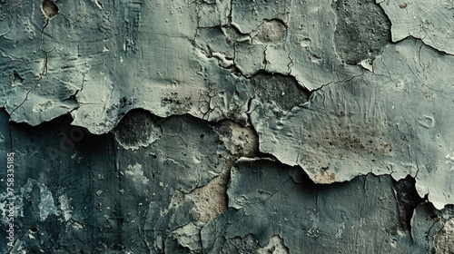 Close up of peeling paint on a wall, perfect for background use