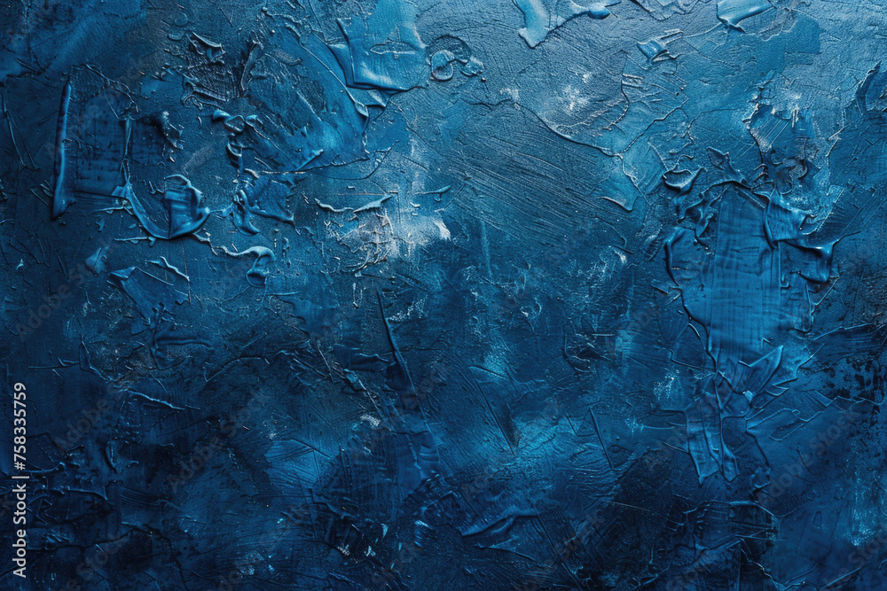 Close up of a painting with blue paint. Suitable for artistic projects Close up of a painting with blue paint. Suitable for artistic projects