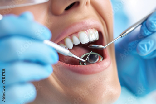 Dental hygiene procedure  useful for healthcare concepts
