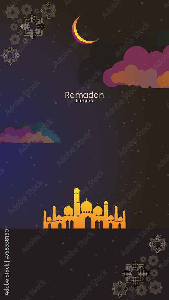 Social Media post Ramadan kareem vector illustration, ramadan holiday celebration background Social Media post Ramadan kareem vector illustration, ramadan holiday celebration background