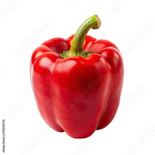 A red pepper isolated on Transparent background.