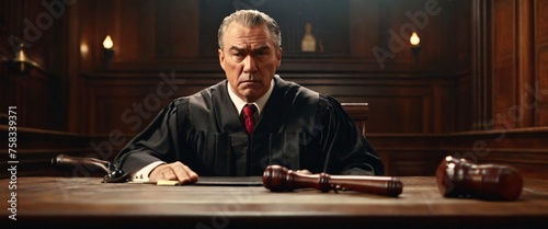 The judge's face contorts with rage as they slam their rubber mallet down on the wooden desk, the sound echoing through the courtroom