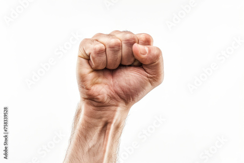 A man's hand holding a toothbrush up in the air. Suitable for dental and hygiene concepts