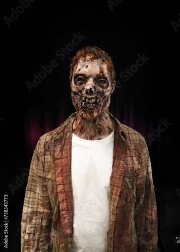 Rotting Undead Zombie standing  
