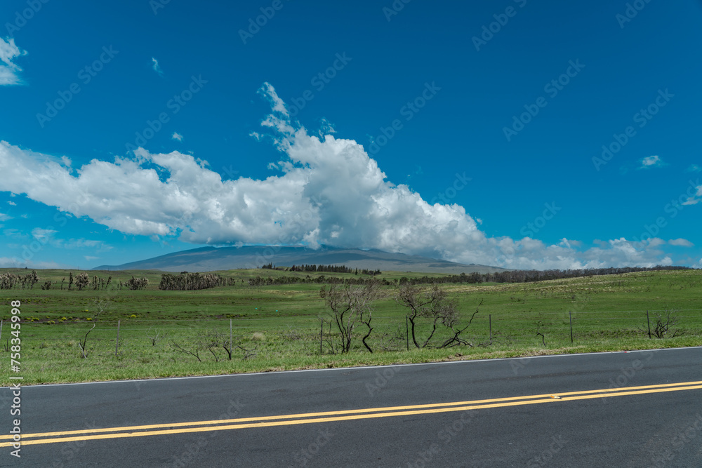 Hawaii's most beautiful country roads. Mauna Kea. Saddle Road / Waiki'i Ranch., Hawaii island