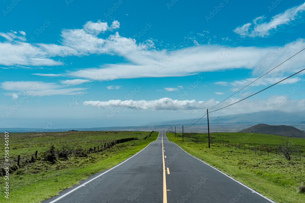 Hawaii's most beautiful country roads. Mauna Kea. Saddle Road / Waiki'i Ranch., Hawaii island