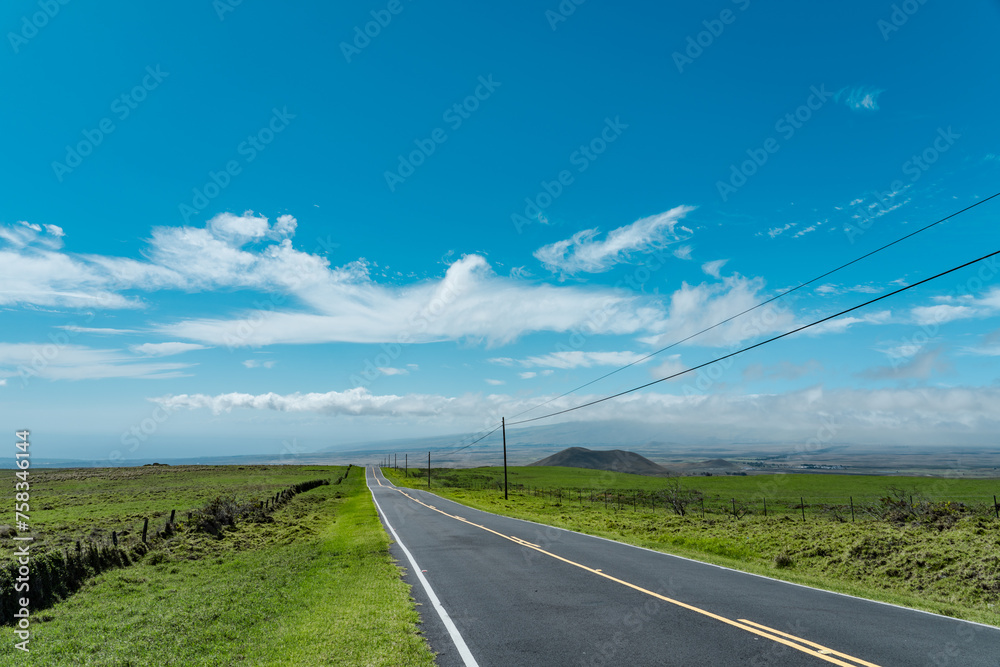 Hawaii's most beautiful country roads. Mauna Kea. Saddle Road / Waiki'i Ranch., Hawaii island