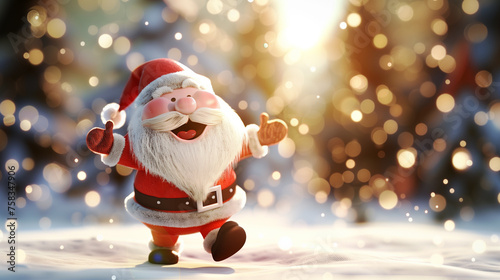 Cute Christmas Santa wallpaper screensaver background