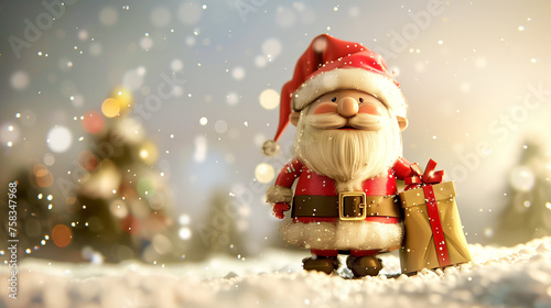 Cute Christmas Santa wallpaper screensaver background