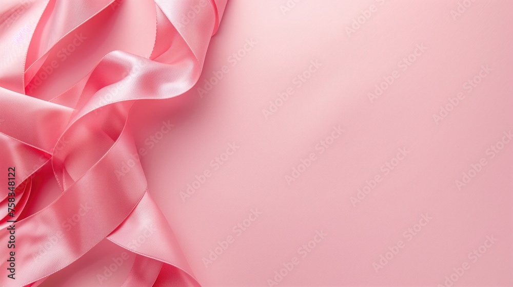 Elegant pink satin fabric with a smooth, silky texture Elegant pink satin fabric with a smooth, silky texture