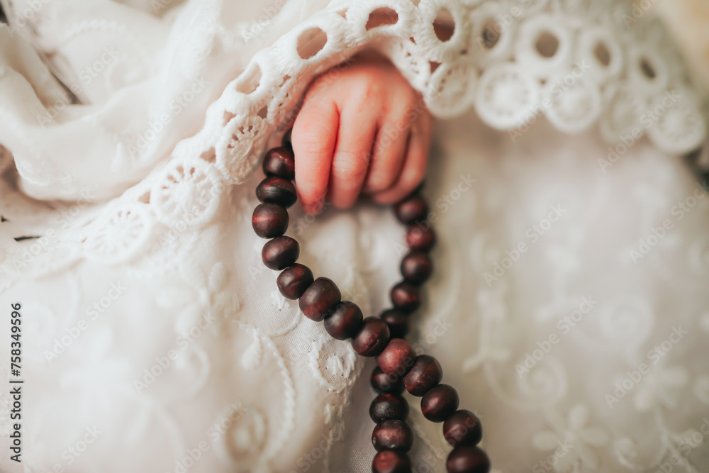 moslem baby hand pose hold tasbih moslem baby hand pose hold tasbih