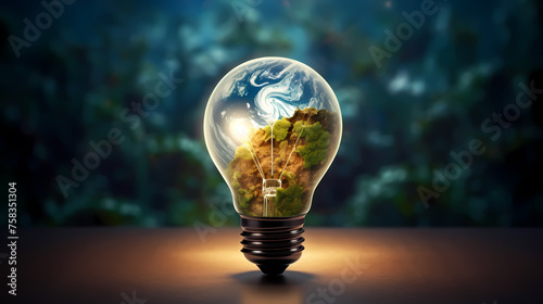 Green energy concept, ecological environment sustainable resource protection background