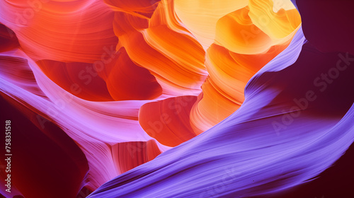 abstract background sandstone walls in antelope canyon near page arizona, illustration