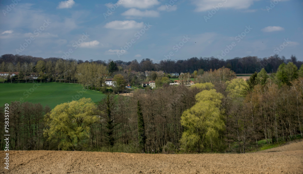 Rural landscape in Braine-le-Chateau, Belgium