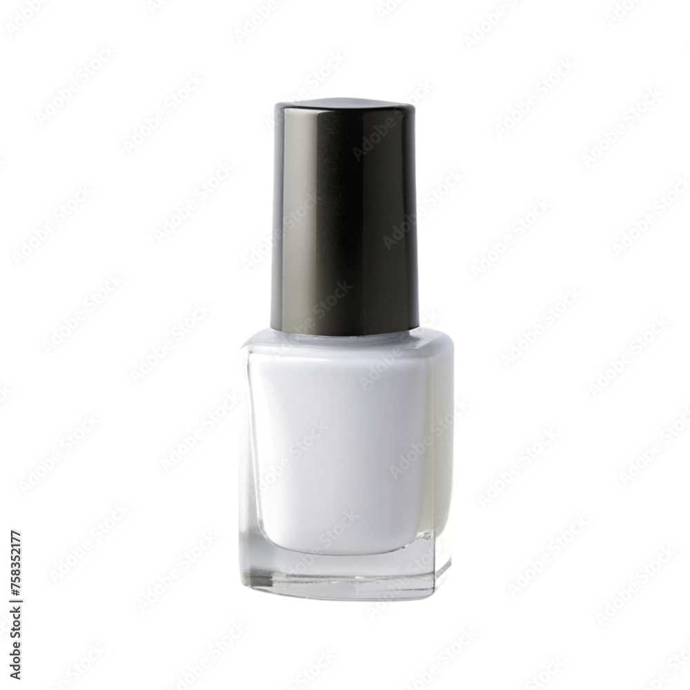 Nail polish white isolated on Transparent background. Nail polish white isolated on Transparent background.