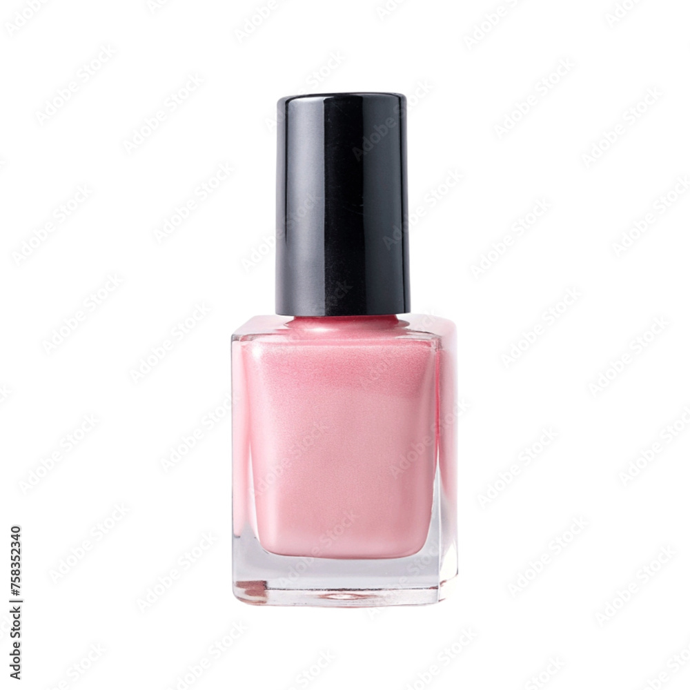 Nail polish light pink isolated on Transparent background. Nail polish light pink isolated on Transparent background.