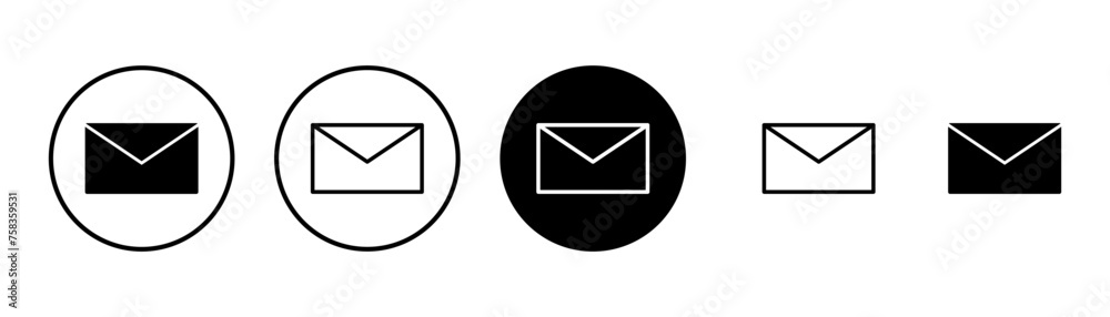 Mail vector vector icon isolated on white background. E-mail icon. Envelope illustration. Message