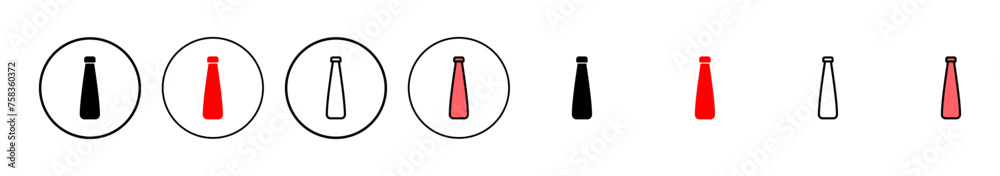 Bottle icon vector illustration. bottle sign and symbol Bottle icon vector illustration. bottle sign and symbol