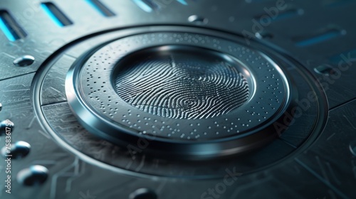 human fingerprint on metallic device